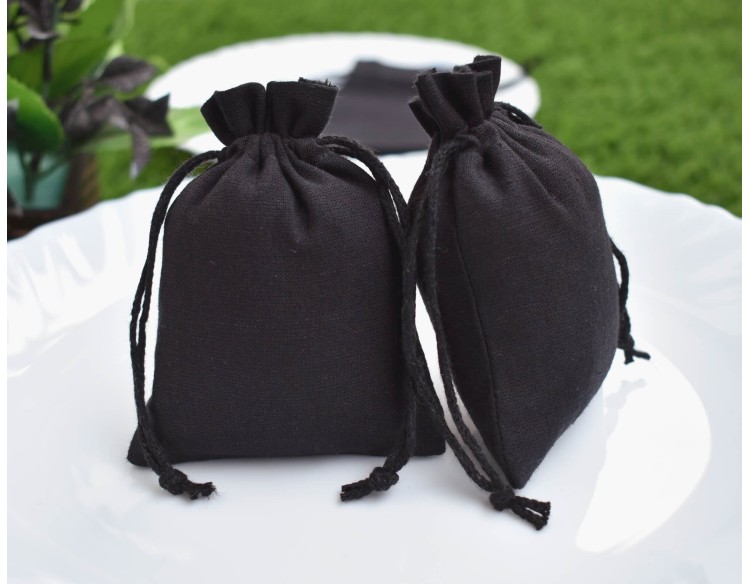 100 Pack Jewelry Pouch with Logo, Small Drawstring Bags, Drawstring Pouches, Wedding Favor Bags