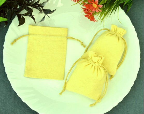 Natural Cotton Pouches, Custom Jewelry Pouch , Wedding Favor Bag, Gift Wrapping