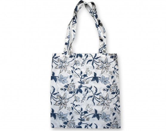 50 Pcs Set Of Cotton Tote Bags Floral Print Shopping, Grocery, Shoulder Bag