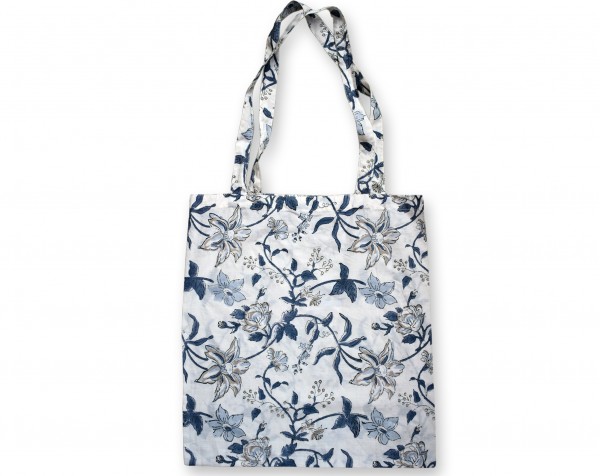 50 Pcs Set Of Cotton Tote Bags Floral Print Shopping, Grocery, Shoulder Bag