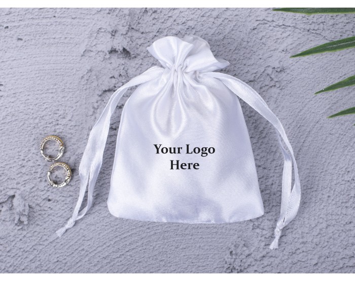 Wholesale White Satin Drawstring Bag, Wedding Gift Bag Jewelry Bags Dust,  Cosmetic Bags with Logo Printed Jewelry Pouch - China Jewelry Pouch and PU  Jewelry Pouch price