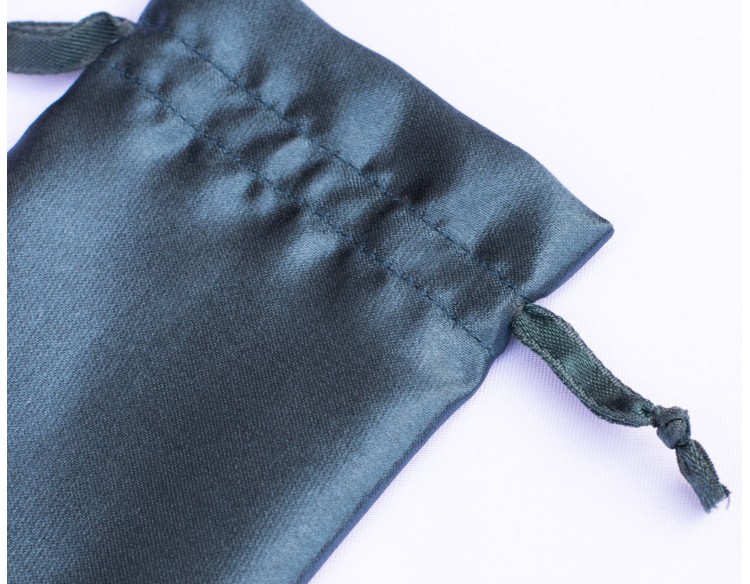 Pack Of 100 Dark Blue Satin Drawstring Jewelry Pouch, Custom Satin Jewelry Pouch With Logo