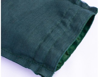 100 Round Green Custom Satin Jewelry Pouch With Logo, Small Satin Drawstring Bags
