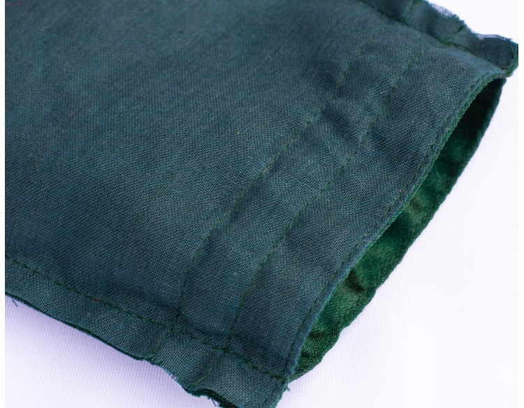 100 Round Green Custom Satin Jewelry Pouch With Logo, Small Satin Drawstring Bags