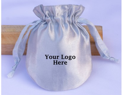 Custom Satin Jewelry Drawstring Pouches For Jewelry Packaging (Satin Fabric, Pack Of 100)