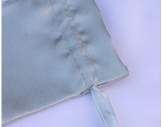 100 Gray Custom Satin Jewelry Pouch With Logo, Small Drawstring Bag (Satin Fabric)