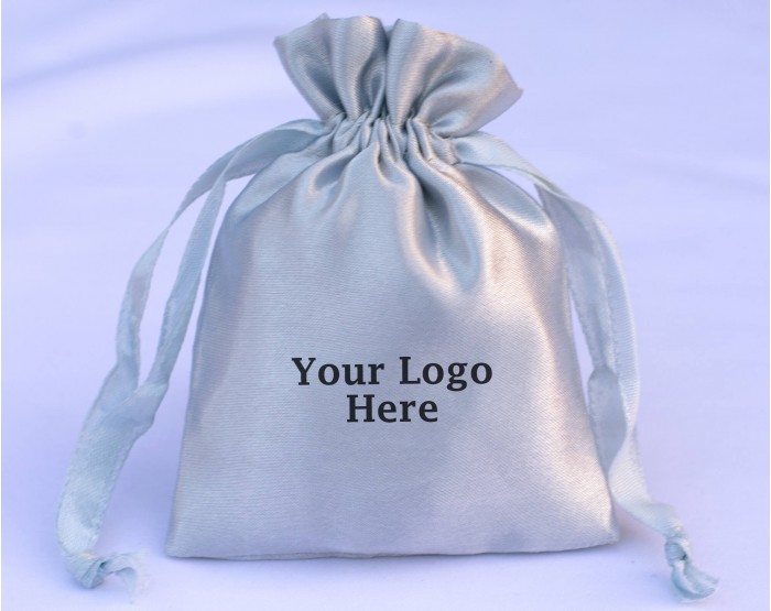  Personalized Satin Drawstring Gift Bag Jewelry Pouch