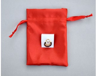 Pack Of 100 Red Satin Drawstring Jewelry Pouch, Custom Satin Pouch With Logo, Satin Favor Bags