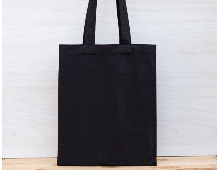 Pack of 25 Black Bulk Cotton Tote Bags, Tote Handbags for Women