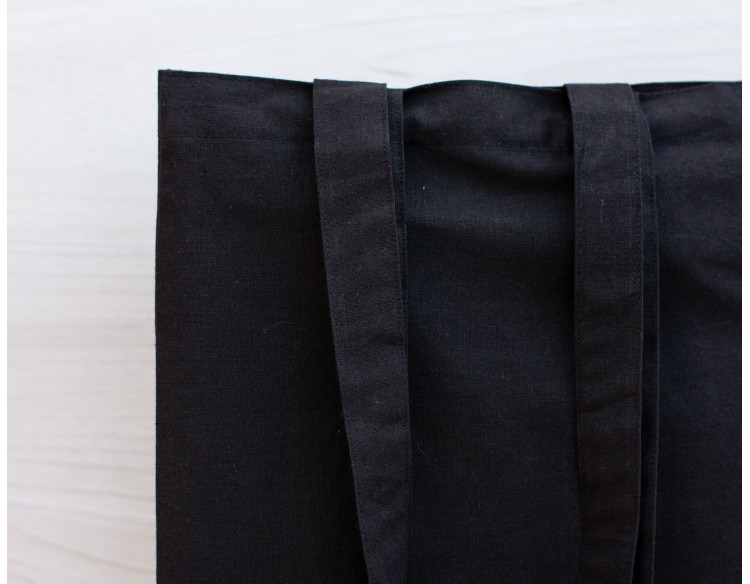 Pack of 25 Black Bulk Cotton Tote Bags, Tote Handbags for Women