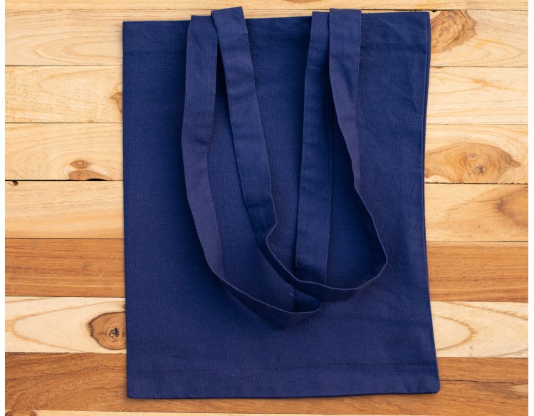 Pack Of 25 Blue Designer Tote Bags in Bulk, Shopping Bags, Promotional Bags With Custom Logo