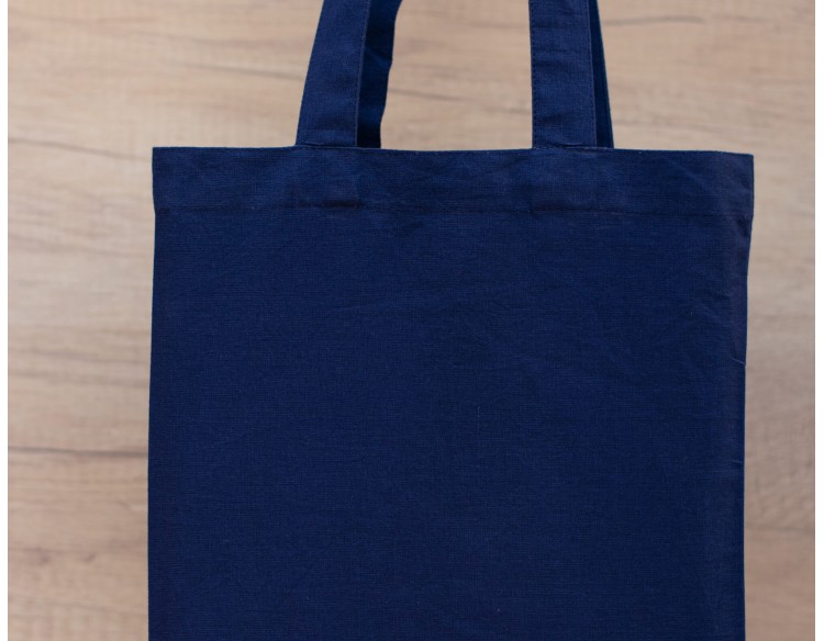 Pack Of 25 Blue Designer Tote Bags in Bulk, Shopping Bags, Promotional Bags With Custom Logo