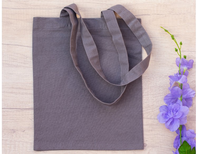 Pack of 25 Gray Cotton Designer Tote Bags For Women in Bulk