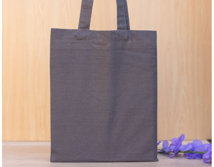 Pack of 25 Gray Cotton Designer Tote Bags For Women in Bulk