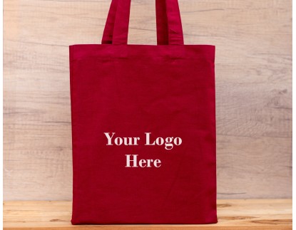 Set Of 25 Maroon Tote Bags Wholesale, Women Shoulder Bags, Customizable Brand Logo Print