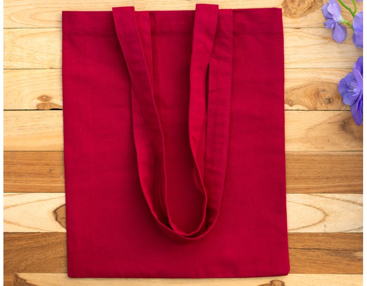 Set Of 25 Maroon Tote Bags Wholesale, Women Shoulder Bags, Customizable Brand Logo Print