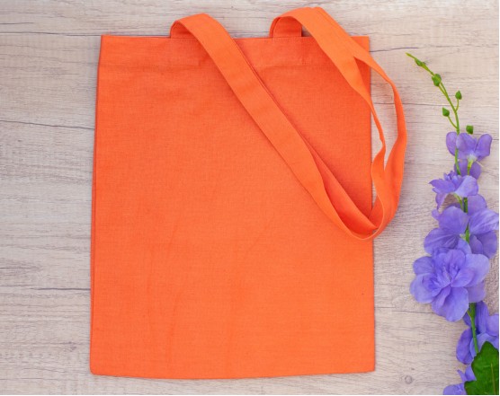 Pack of 25 Orange Cotton Tote Bags