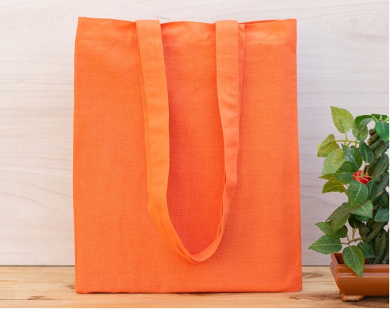 Pack of 25 Orange Cotton Tote Bags