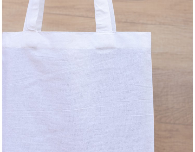 Set Of 25 White Cotton Tote Bags, Tote Handbags, Eco Friendly Customizable Bags With Logo