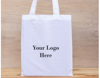 Set Of 25 White Cotton Tote Bags, Tote Handbags, Eco Friendly Customizable Bags With Logo