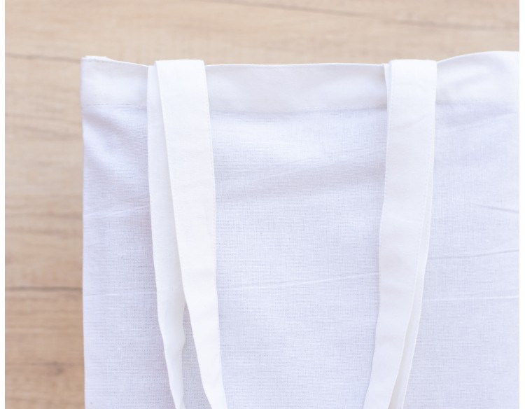 Set Of 25 White Cotton Tote Bags, Tote Handbags, Eco Friendly Customizable Bags With Logo