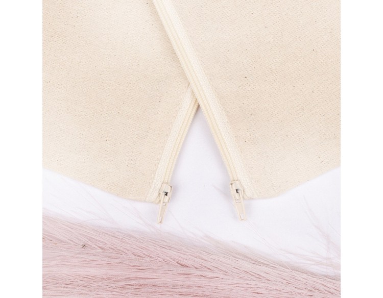 Pack of 100 Light Pink Cotton Zippered Pouches & Bags in Bulk, Organic Small Zipper Bag