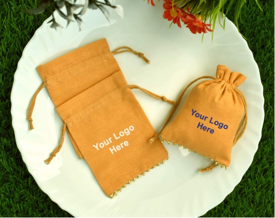 Eco Friendly personalize drawstring bag, Custom Cotton Favor Bag