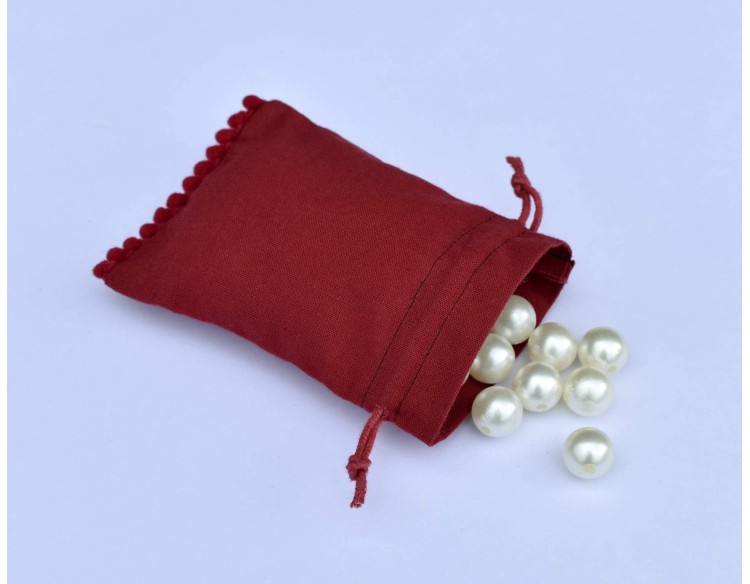 Eco Friendly Personalized Cotton Pouch With Drawstring, Jewelry Packaging, Wedding Favor Bags, Jewellery Bag 