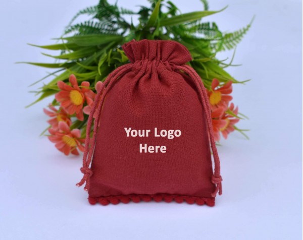 Eco Friendly Personalized Cotton Pouch With Drawstring, Jewelry Packaging, Wedding Favor Bags, Jewellery Bag 