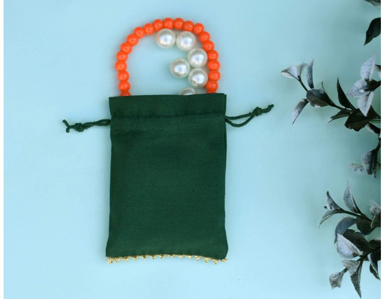 Green Custom Drawstring Pouches with Personalized Logo, Jewelry Bags, Wedding Favor Bags