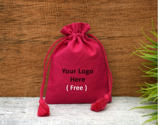 Red Custom Jewelry Pouch, Designer Favor bags, Personalized Logo