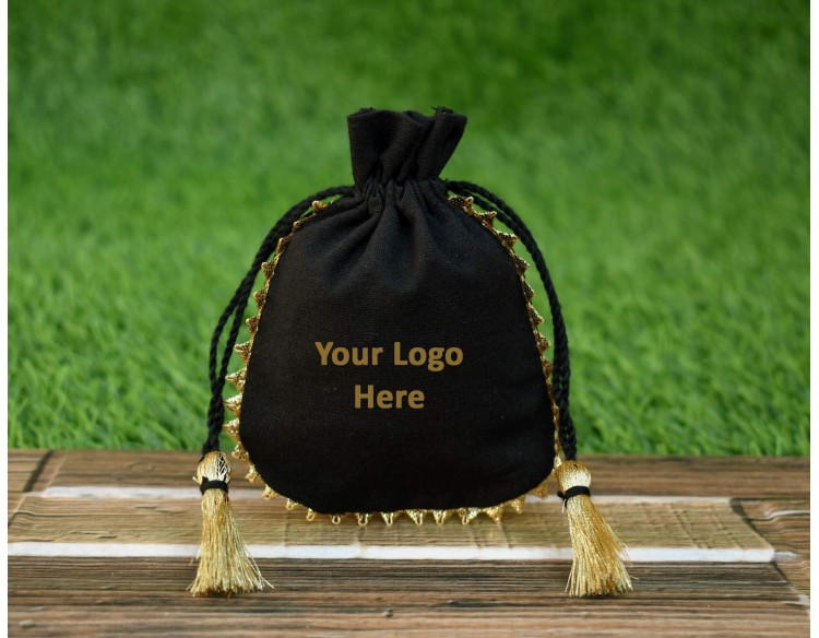 Black Drawstring Pouch, Drawstring Bags, Jewelry Storage Bags, Jewelry Pouches