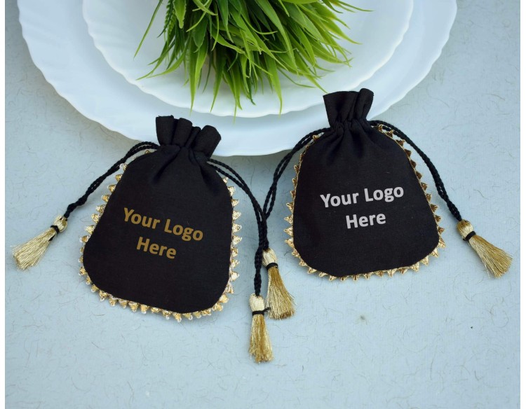 Black Drawstring Pouch, Drawstring Bags, Jewelry Storage Bags, Jewelry Pouches