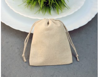 Eco Friendly & Personalized Drawstring Jewelry Pouch For Packaging, Wedding Favor Bags