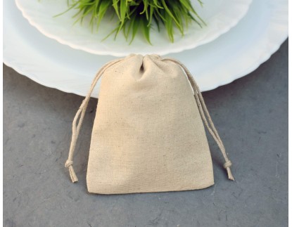 Eco Friendly & Personalized Drawstring Jewelry Pouch For Packaging, Wedding Favor Bags