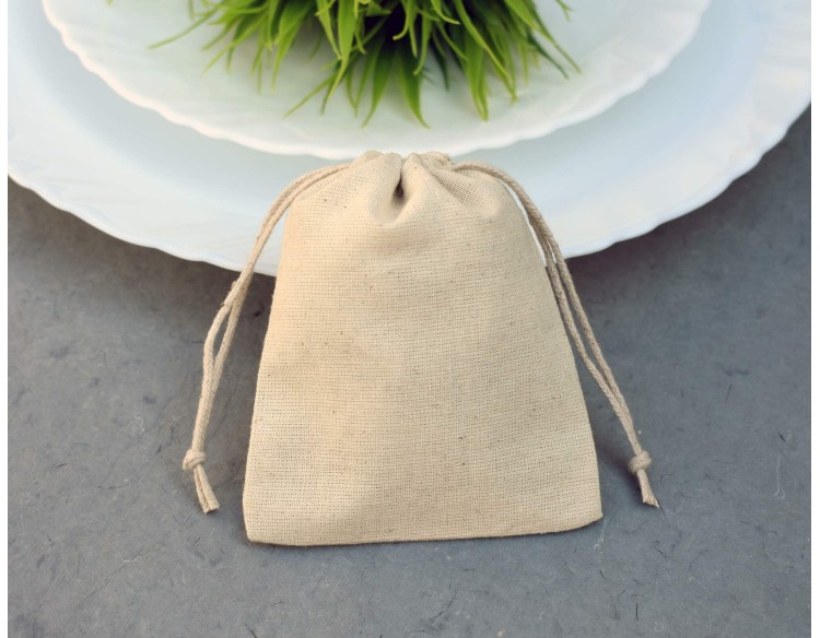 Eco Friendly & Personalized Drawstring Jewelry Pouch For Packaging, Wedding Favor Bags