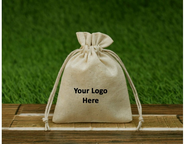 Personalized Drawstring Pouches, Cotton Jewelry Packaging Pouches, Wedding Favour Bags, Jewelry Bags