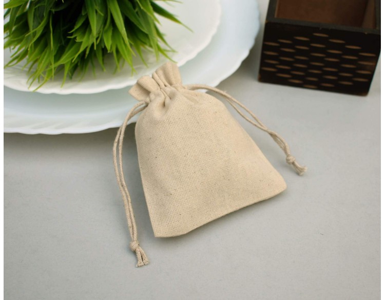 Personalized Drawstring Pouches, Cotton Jewelry Packaging Pouches, Wedding Favour Bags, Jewelry Bags