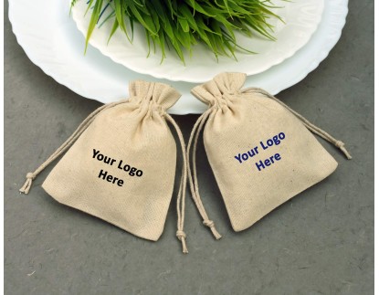 Personalized Drawstring Pouches, Cotton Jewelry Packaging Pouches, Wedding Favour Bags, Jewelry Bags