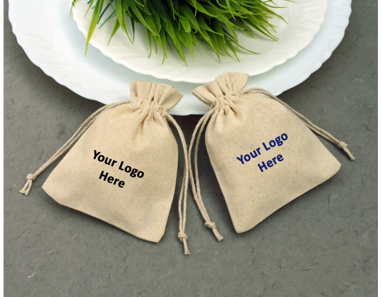 Personalized Drawstring Pouches, Cotton Jewelry Packaging Pouches, Wedding Favour Bags, Jewelry Bags