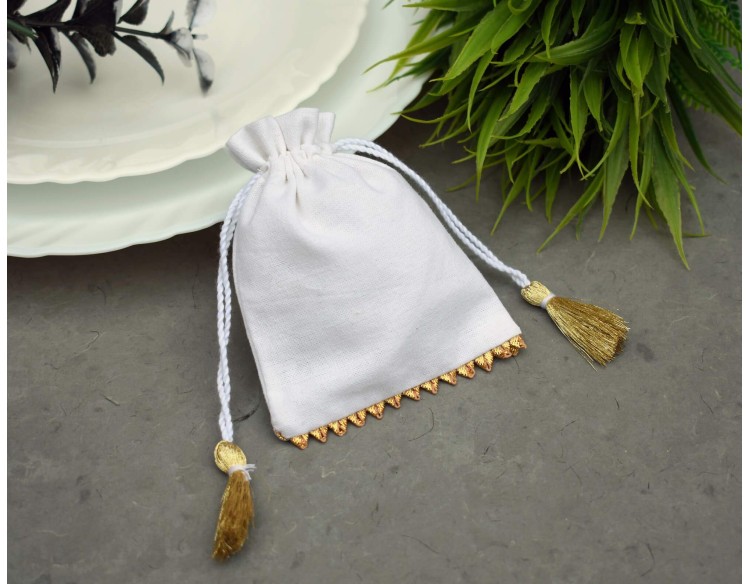 100 Pack Drawstring Bags, Personalized Jewelry Pouches & Bags with Logo, Wedding Favor Bags