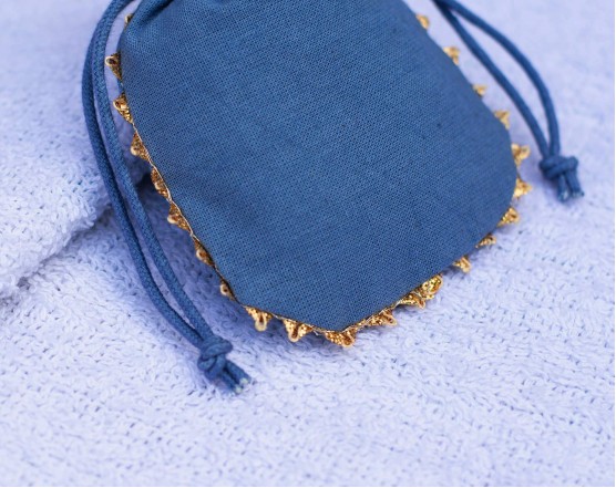 100 Designer Blue Jewelry Package Pouch, Wedding Favor Bag, Bracelet Bag