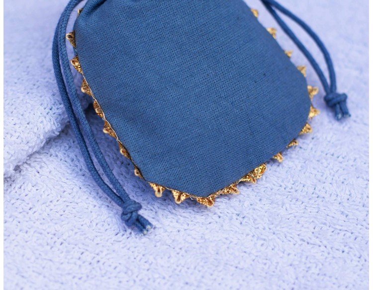 100 Designer Blue Jewelry Package Pouch, Wedding Favor Bag, Bracelet Bag