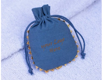 100 Designer Blue Jewelry Package Pouch, Wedding Favor Bag, Bracelet Bag