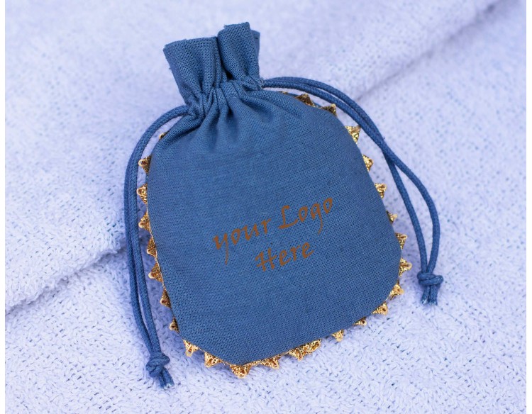100 Designer Blue Jewelry Package Pouch, Wedding Favor Bag, Bracelet Bag