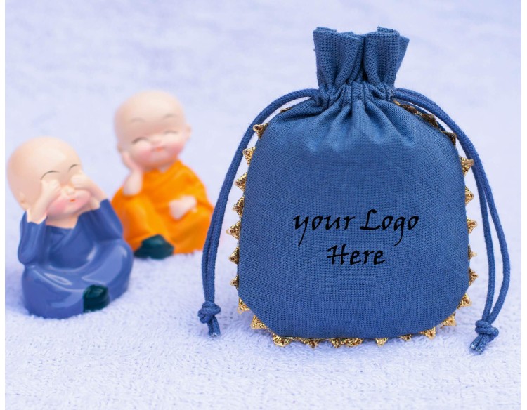 100 Designer Blue Jewelry Package Pouch, Wedding Favor Bag, Bracelet Bag