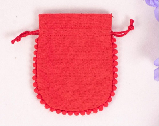 Bagwalas Cotton Drawstring Jewelry Packaging Pouch, Custom Wedding favor Bag