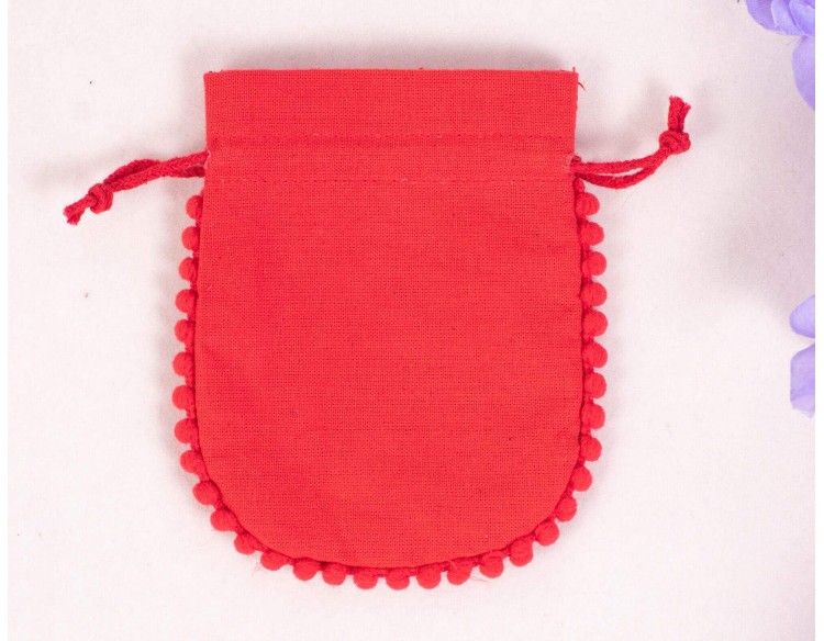 Bagwalas Cotton Drawstring Jewelry Packaging Pouch, Custom Wedding favor Bag