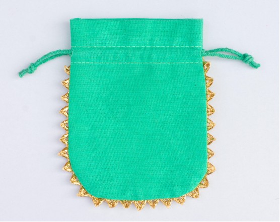 100 Designer Jewelry Packaging Pouch, Custom Wedding Favor Bags (Designer, BG148)