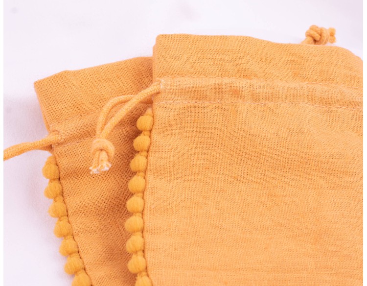 Set Of 100 Yellow Designer Cosmetic Drawstring Pouch, Wedding Favor Bags (Yellow, BG159)
